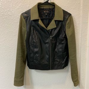 Ella moss faux leather jacket